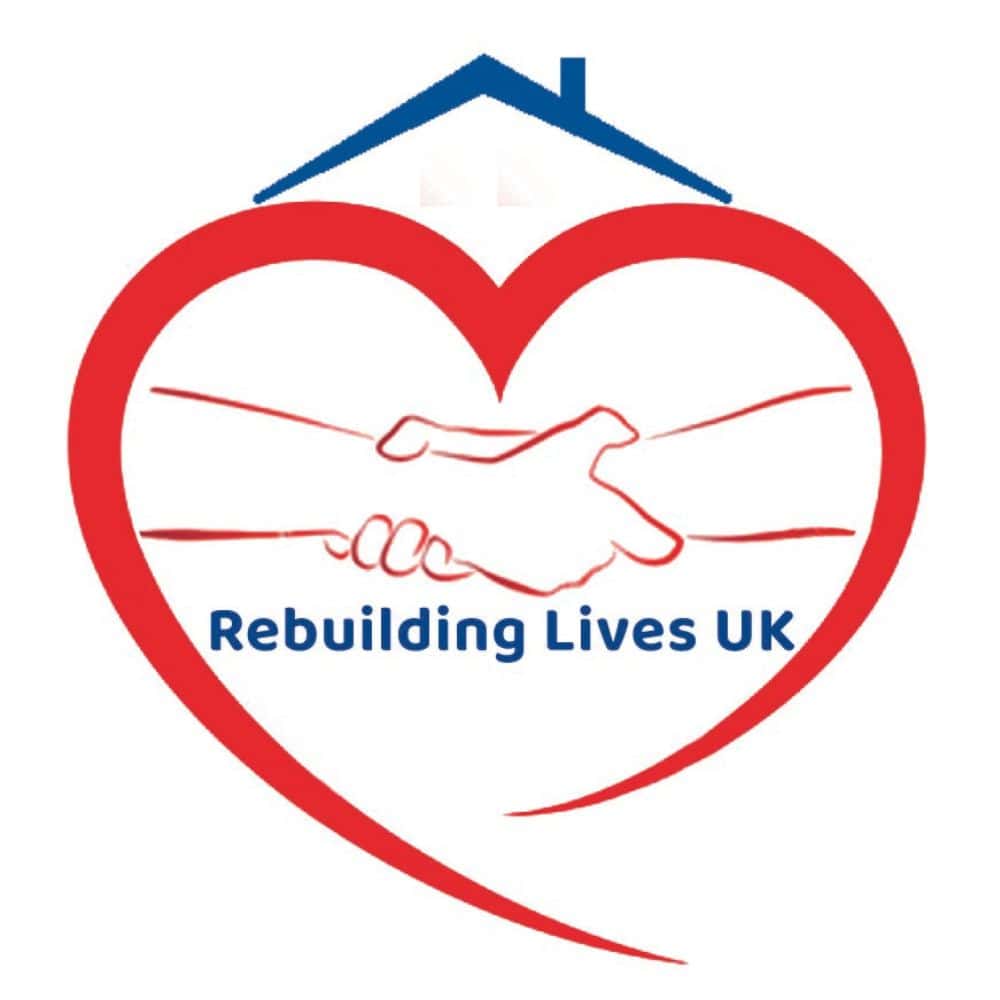Rebuilding LIves UK logo - charity thay helps domestic abuse survivors.